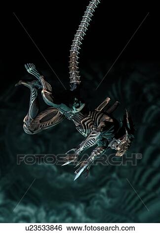 Alien, illustration View Large Photo Image Stock Photograph - Alien, illustration. Fotosearch