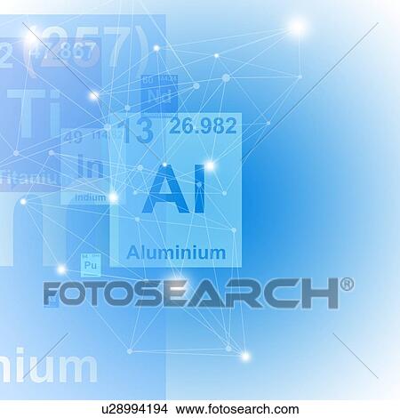 Picture - Aluminium chemical element, illustration. Fotosearch