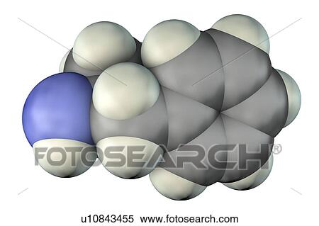 Stock Photography - Amphetamine drug, molecular model. Fotosearch