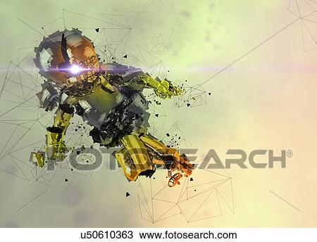 Stock Image - Artificial intelligence concept, illustration.. Fotosearch