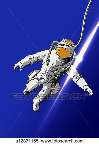 Stock Photography - Astronaut, illustration. Fotosearch