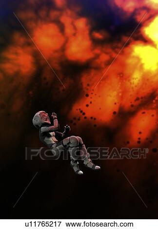 Stock Photo - Astronaut in space suit, illustration.. Fotosearch