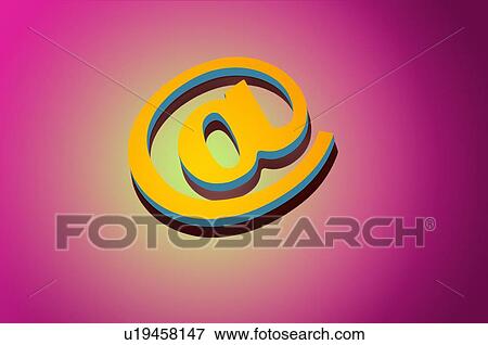 At symbol, illustration View Large Photo Image Stock Photo - At symbol, illustration. Fotosearch