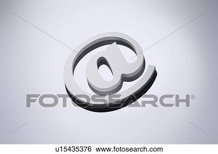 Stock Photograph - At symbol, illustration. Fotosearch