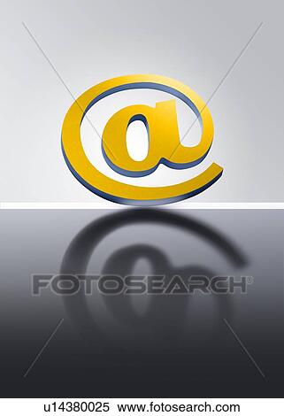 At symbol, illustration View Large Photo Image Stock Photography - At symbol, illustration. Fotosearch