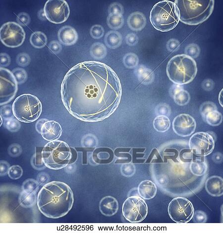 Stock Photograph - Atoms, conceptual illustration. Fotosearch