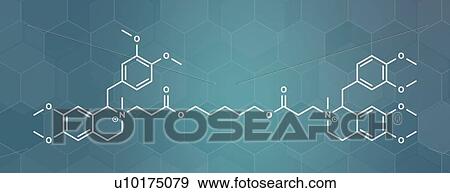 Atracurium skeletal muscle relaxant drug, molecular model View Large Photo Image Stock Photo - Atracurium skeletal muscle relaxant drug, molecular model. Fotosearch