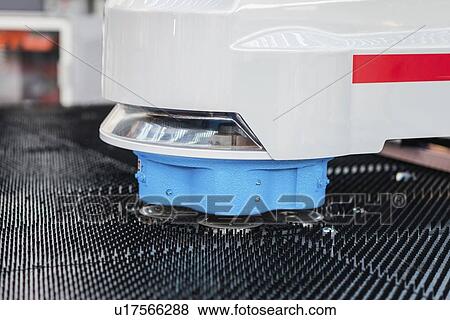 Automated precision cutting metalwork machine View Large Photo Image Stock Photo - Automated precision cutting metalwork machine. Fotosearch