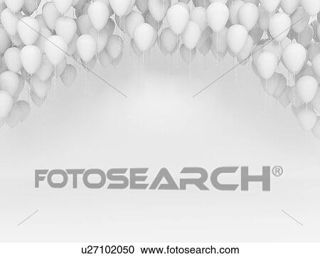 Balloon arch, illustration View Large Photo Image Stock Image - Balloon arch, illustration. Fotosearch