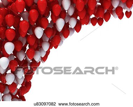 Stock Image - Balloon arch, illustration. Fotosearch