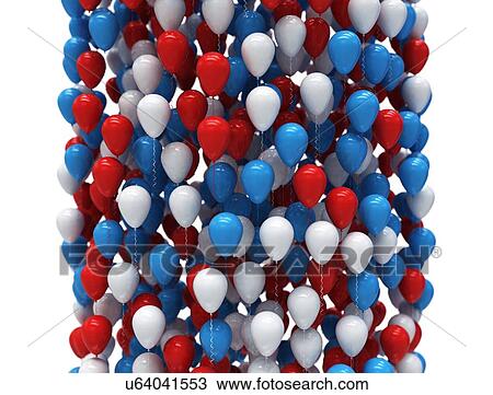 Stock Image - Balloon column, illustration. Fotosearch