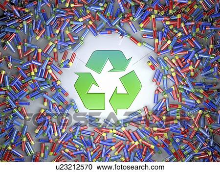 Battery recycling, conceptual illustration View Large Photo Image Stock Image - Battery recycling, conceptual illustration. Fotosearch