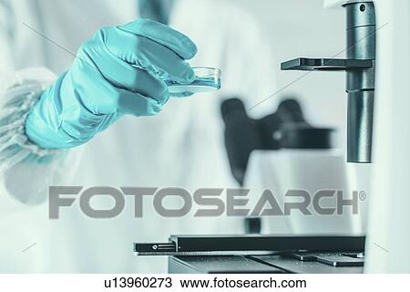 Stock Image - Biotechnology research. Fotosearch