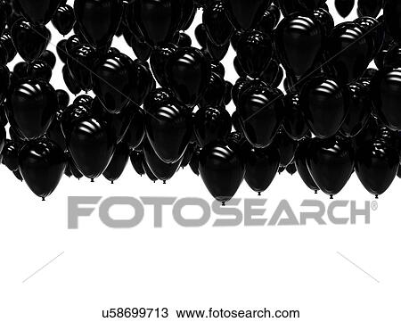 Black balloons, illustration View Large Photo Image Stock Image - Black balloons, illustration. Fotosearch
