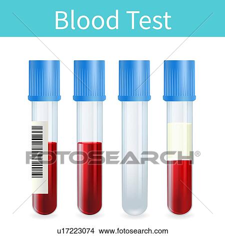 Picture - Blood sample tubes, illustration. Fotosearch