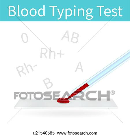 Stock Photography - Blood typing test, illustration. Fotosearch