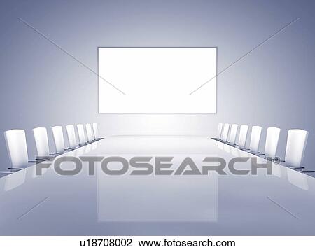 Boardroom interior, illustration View Large Photo Image Stock Image - Boardroom interior, illustration. Fotosearch