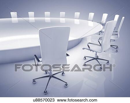 Boardroom interior, illustration View Large Photo Image Stock Image - Boardroom interior, illustration. Fotosearch