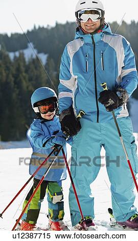 Boy having skiing lesson View Large Photo Image Stock Photography - Boy having skiing lesson. Fotosearch