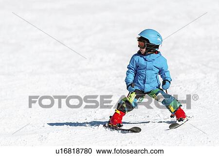 Boy skiing View Large Photo Image Stock Image - Boy skiing. Fotosearch