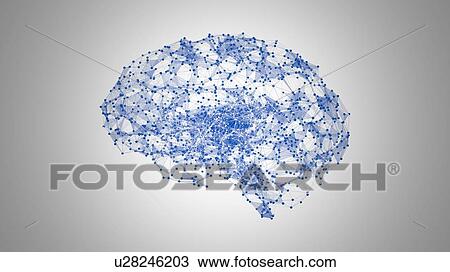 Stock Image - Brain neural network, illustration. Fotosearch