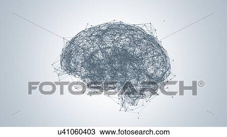 Stock Image - Brain neural network, illustration. Fotosearch