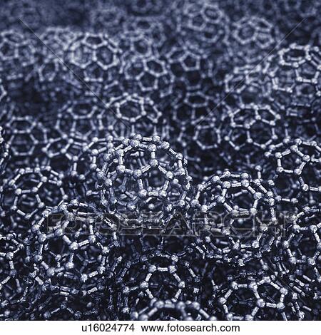 Picture - Buckyballs, illustration. Fotosearch