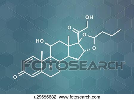 Budesonide corticosteroid drug, molecular model View Large Photo Image Stock Image - Budesonide corticosteroid drug, molecular model. Fotosearch