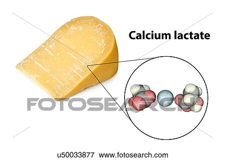 Stock Photo - Calcium lactate crystals on cheese, composite image. Fotosearch