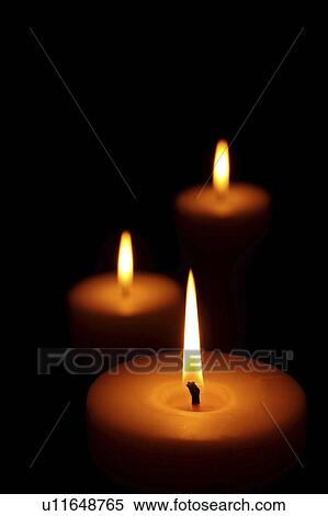 Stock Photography - Candle flames.. Fotosearch