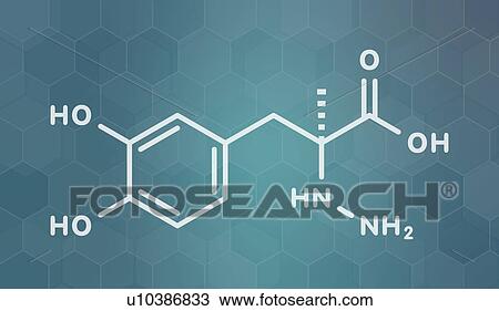 Carbidopa Parkinson's disease drug, molecular model View Large Photo Image Stock Image - Carbidopa Parkinson's disease drug, molecular model. Fotosearch