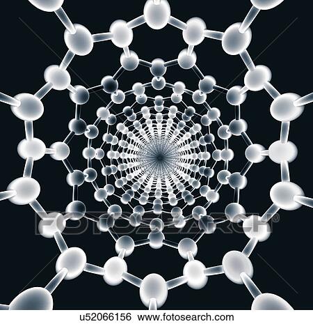 Stock Photograph - Carbon nanotube, illustration. Fotosearch
