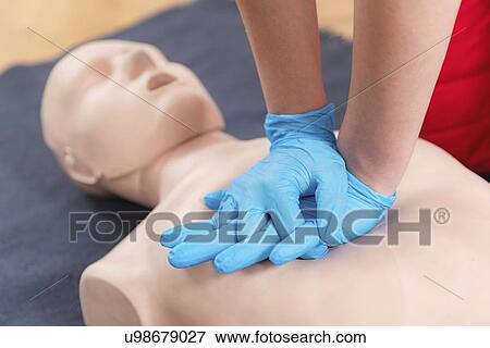 Stock Photo - Cardiopulmonary resuscitation. Fotosearch