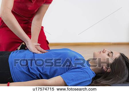 Stock Photography - Cardiopulmonary resuscitation. Fotosearch