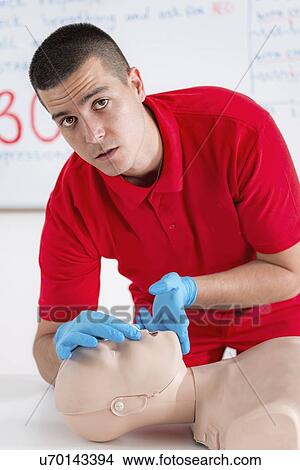 Cardiopulmonary resuscitation training View Large Photo Image Picture - Cardiopulmonary resuscitation training. Fotosearch