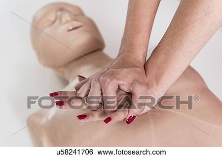 Cardiopulmonary resuscitation training View Large Photo Image Stock Photograph - Cardiopulmonary resuscitation training. Fotosearch