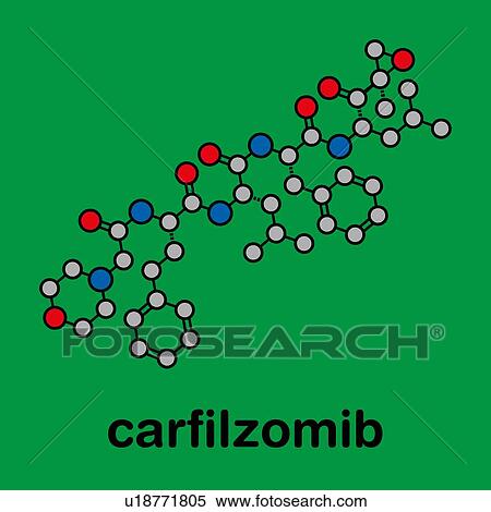 Carfilzomib multiple myeloma cancer drug, molecular model View Large Photo Image Stock Photography - Carfilzomib multiple myeloma cancer drug, molecular model. Fotosearch