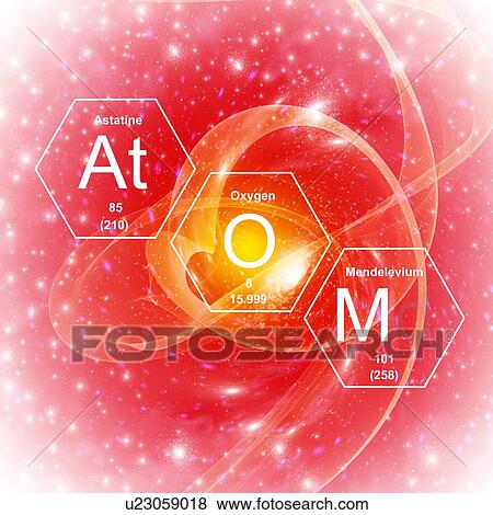 Chemical elements and word 'atom', illustration. View Large Photo Image Stock Photo - Chemical elements and word 'atom', illustration.. Fotosearch