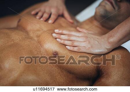 Chest massage View Large Photo Image Stock Photo - Chest massage. Fotosearch