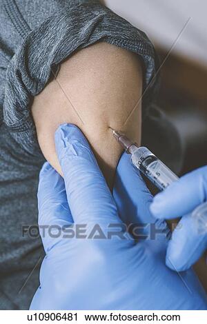 Stock Image - Child vaccination. Fotosearch