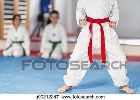 Children in taekwondo class View Large Photo Image Stock Photo - Children in taekwondo class. Fotosearch