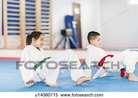 Children in taekwondo class View Large Photo Image Stock Photography - Children in taekwondo class. Fotosearch