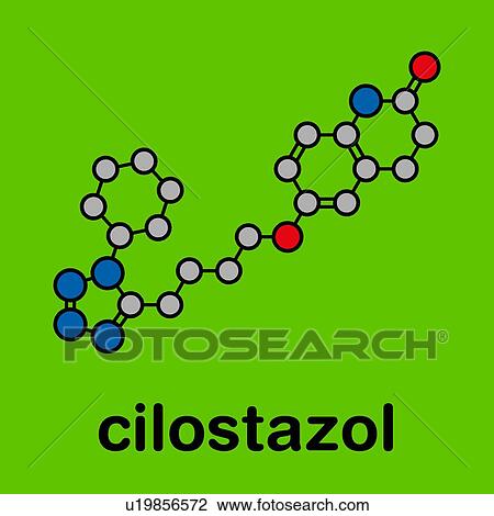 Cilostazol intermittent claudication drug, molecular model View Large Photo Image Stock Image - Cilostazol intermittent claudication drug, molecular model. Fotosearch