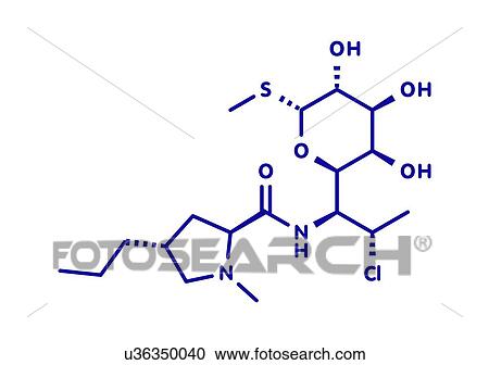 Clindamycin antibiotic drug, molecular model View Large Photo Image Stock Image - Clindamycin antibiotic drug, molecular model. Fotosearch