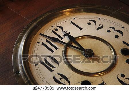 Stock Photography - Clock face, close up.. Fotosearch