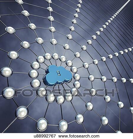 Stock Photo - Cloud computing, conceptual illustration. Fotosearch