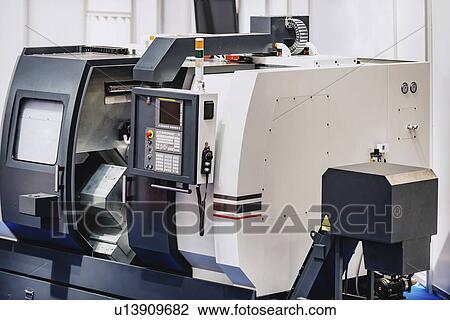 Stock Image - CNC machine. Fotosearch