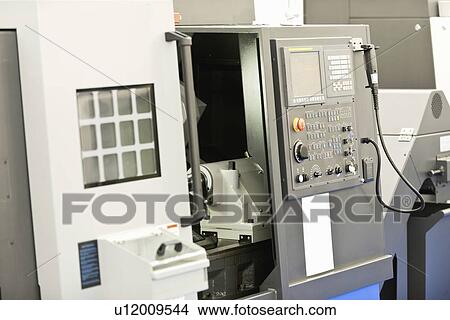 Picture - CNC Turn-Mill machine. Fotosearch