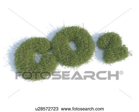 Stock Image - CO2, illustration. Fotosearch