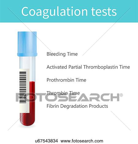 Picture - Coagulation tests, illustration. Fotosearch